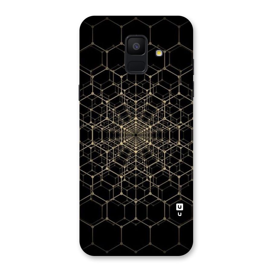 Gold Web Back Case for Galaxy A6 (2018)