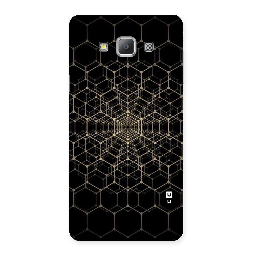 Gold Web Back Case for Galaxy A7