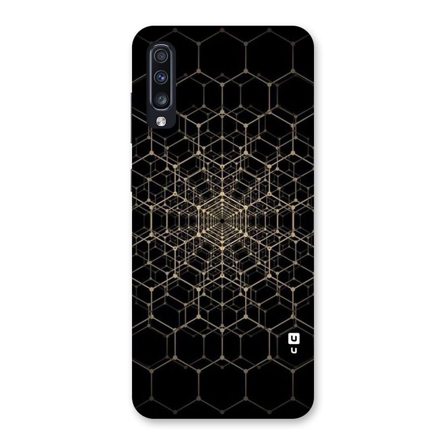 Gold Web Back Case for Galaxy A70