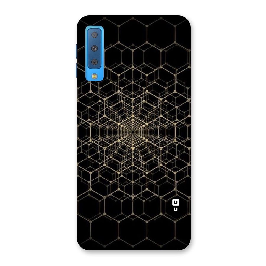 Gold Web Back Case for Galaxy A7 (2018)