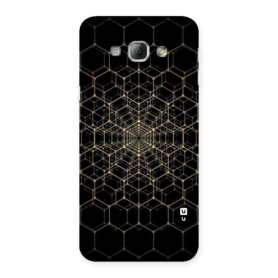 Gold Web Back Case for Galaxy A8