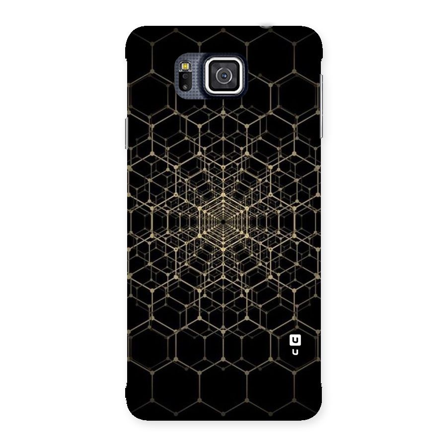 Gold Web Back Case for Galaxy Alpha