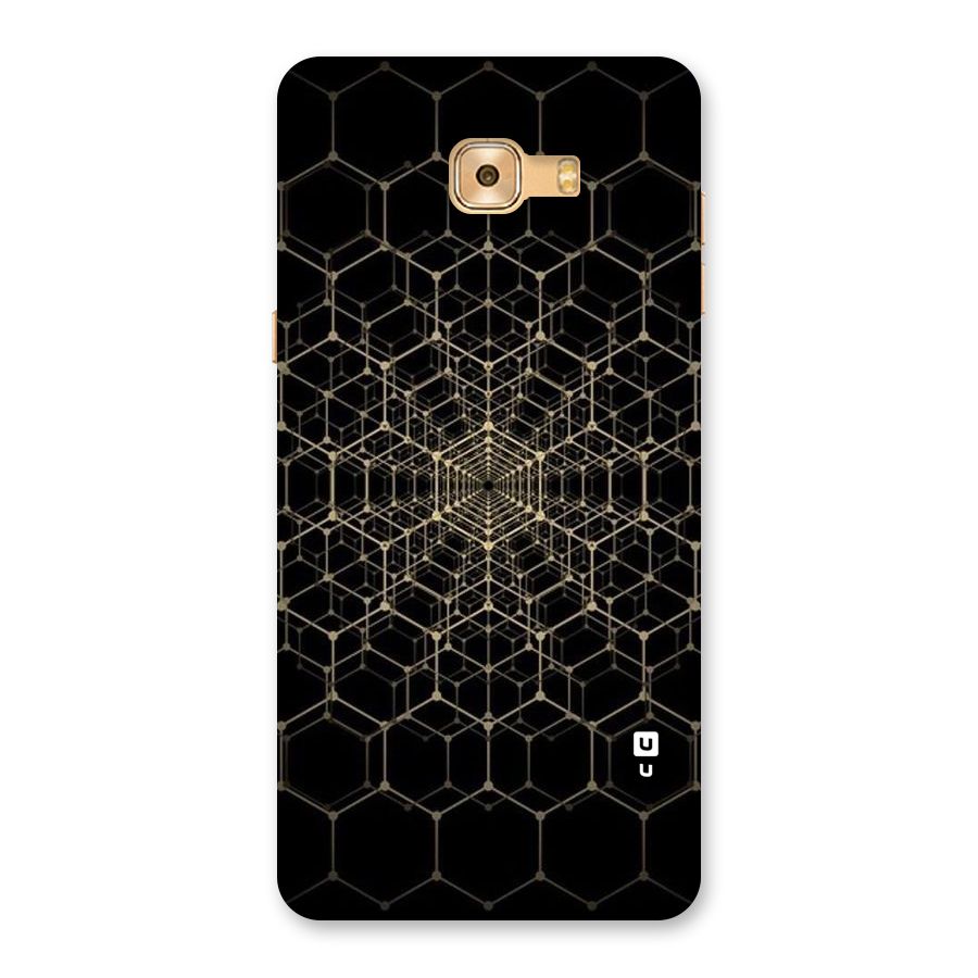 Gold Web Back Case for Galaxy C9 Pro