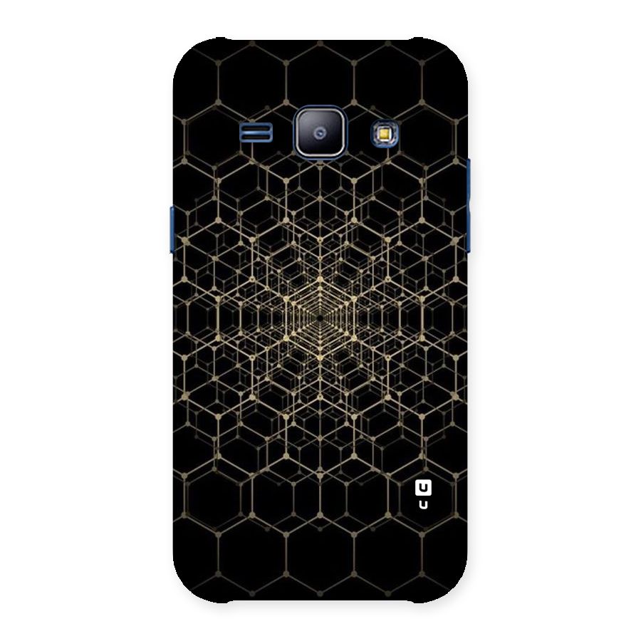Gold Web Back Case for Galaxy J1