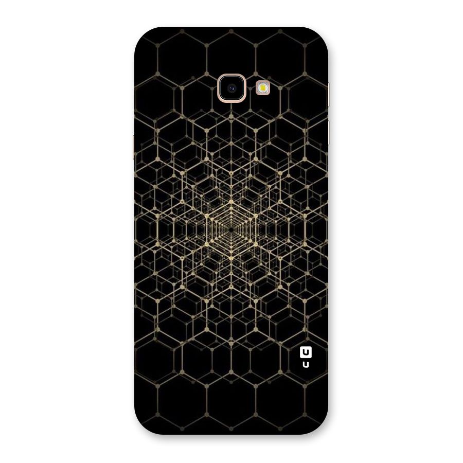Gold Web Back Case for Galaxy J4 Plus
