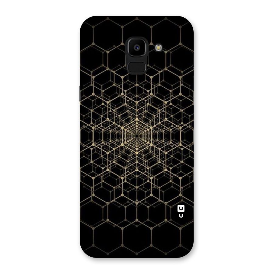 Gold Web Back Case for Galaxy J6
