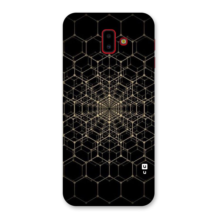 Gold Web Back Case for Galaxy J6 Plus
