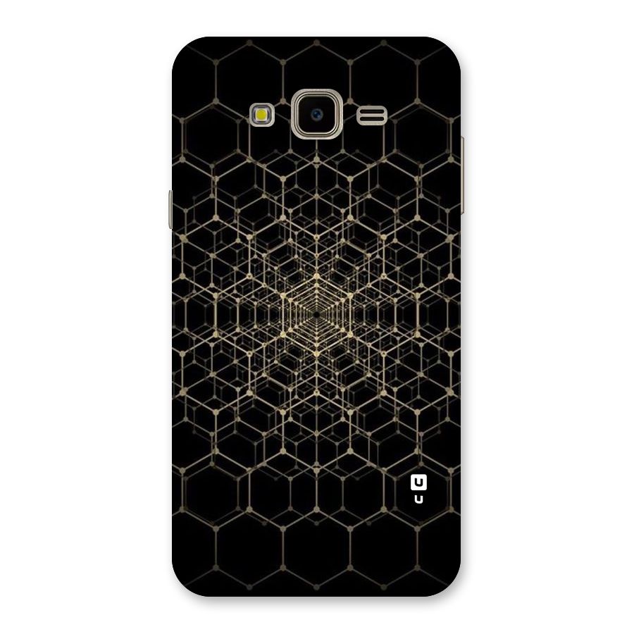 Gold Web Back Case for Galaxy J7 Nxt