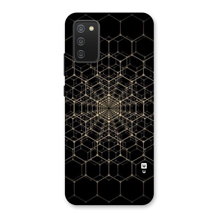 Gold Web Back Case for Galaxy M02s