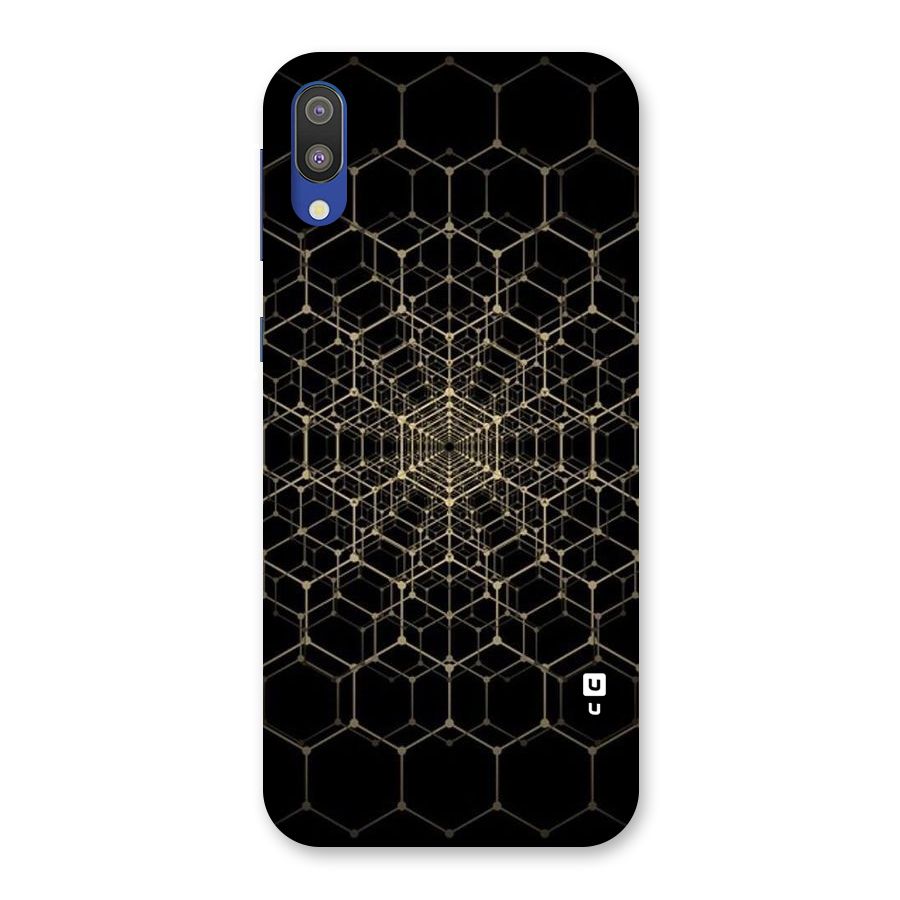 Gold Web Back Case for Galaxy M10