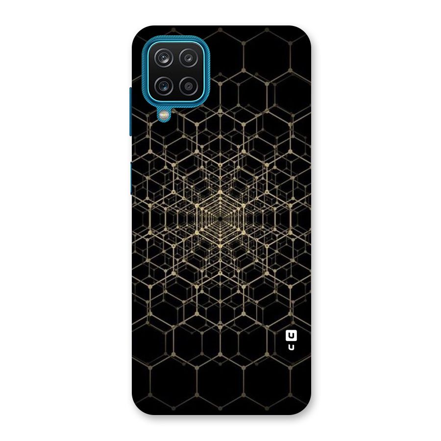 Gold Web Back Case for Galaxy M12