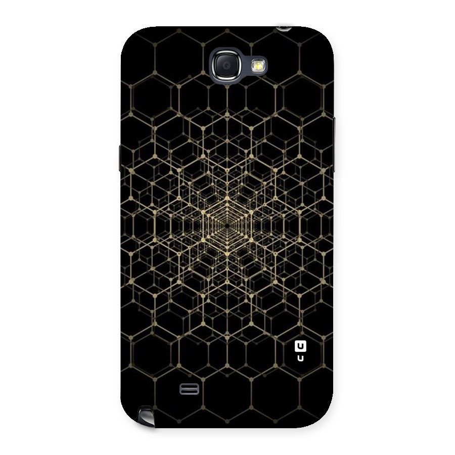 Gold Web Back Case for Galaxy Note 2