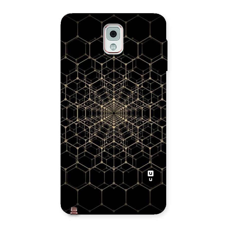 Gold Web Back Case for Galaxy Note 3