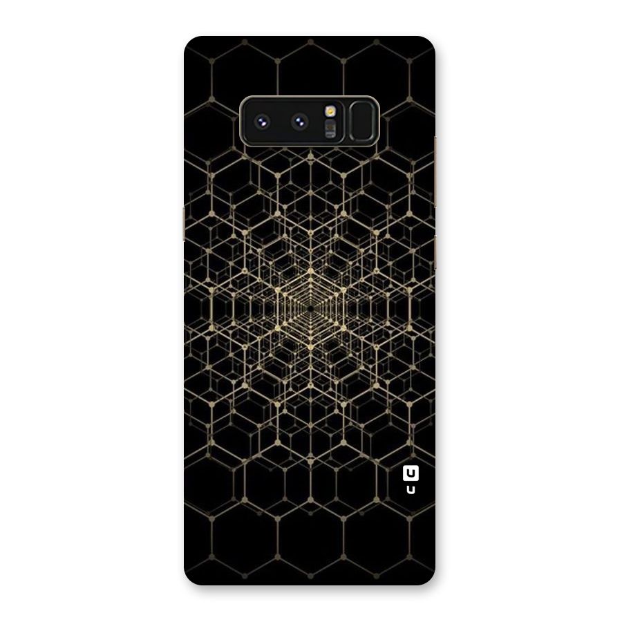 Gold Web Back Case for Galaxy Note 8