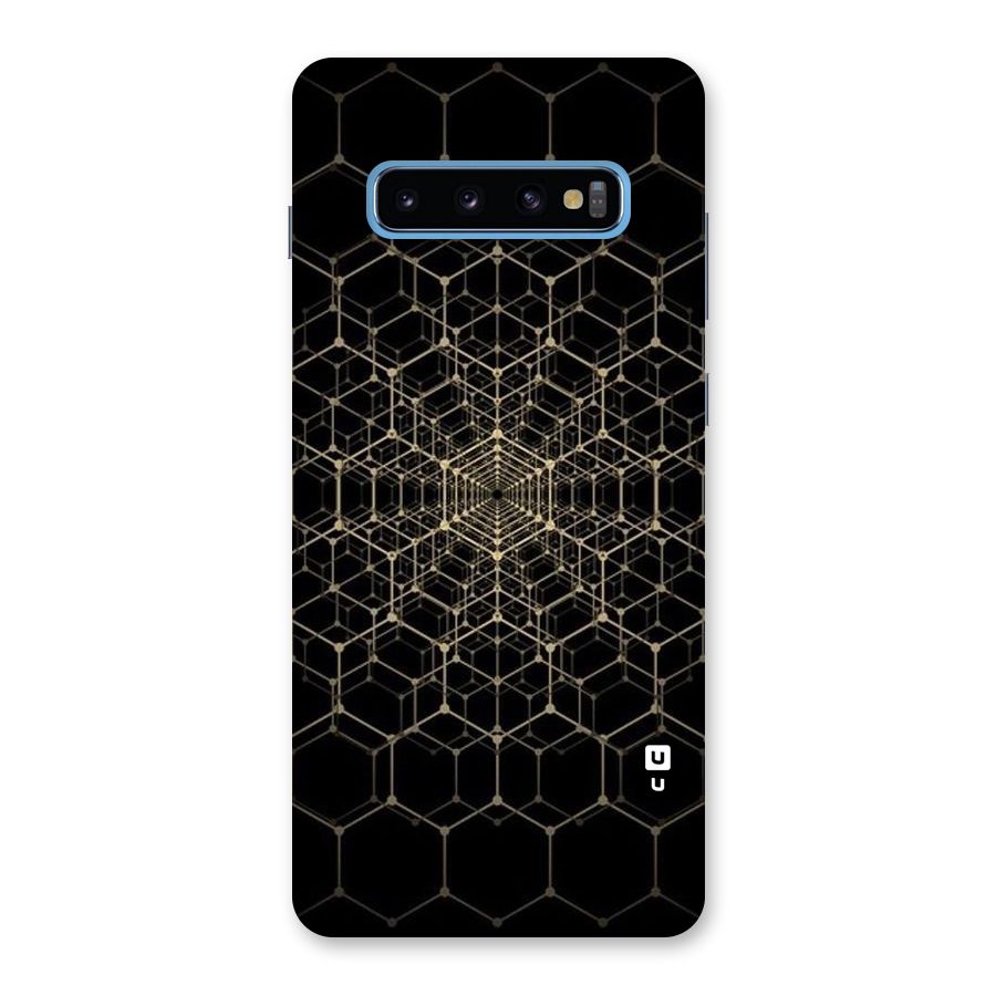 Gold Web Back Case for Galaxy S10 Plus