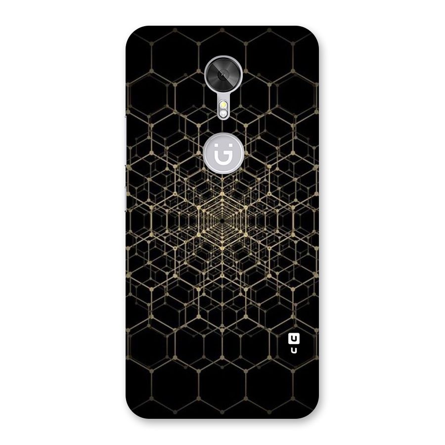 Gold Web Back Case for Gionee A1
