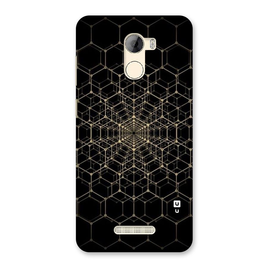 Gold Web Back Case for Gionee A1 LIte