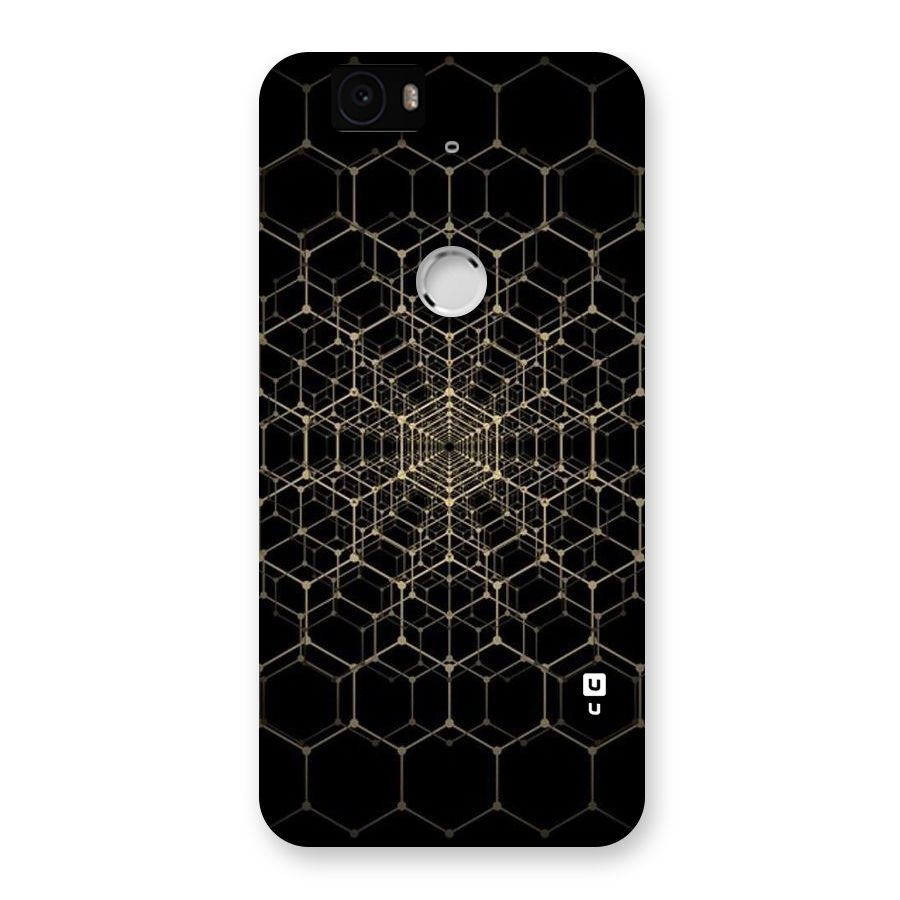Gold Web Back Case for Google Nexus-6P