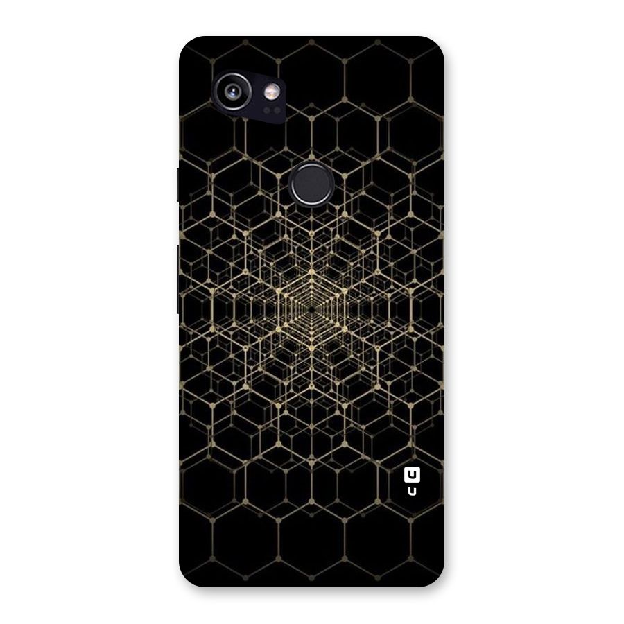 Gold Web Back Case for Google Pixel 2 XL