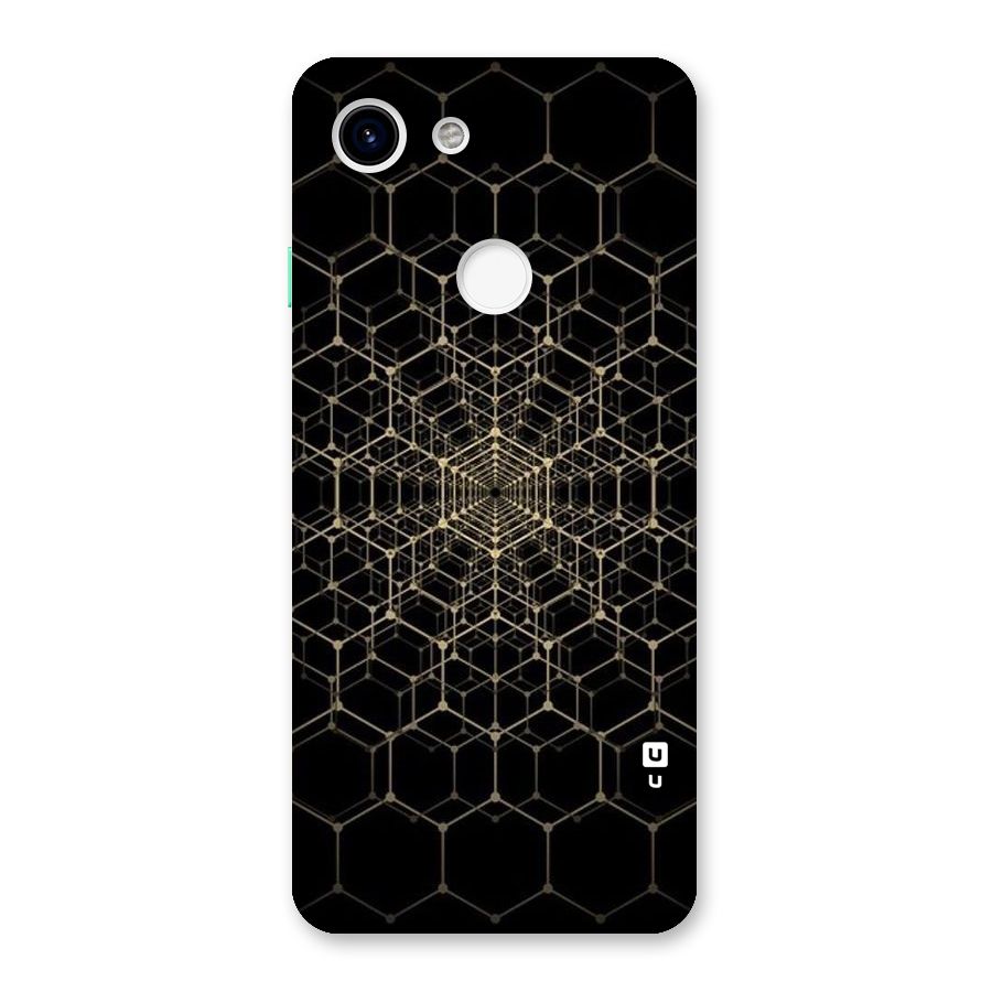 Gold Web Back Case for Google Pixel 3