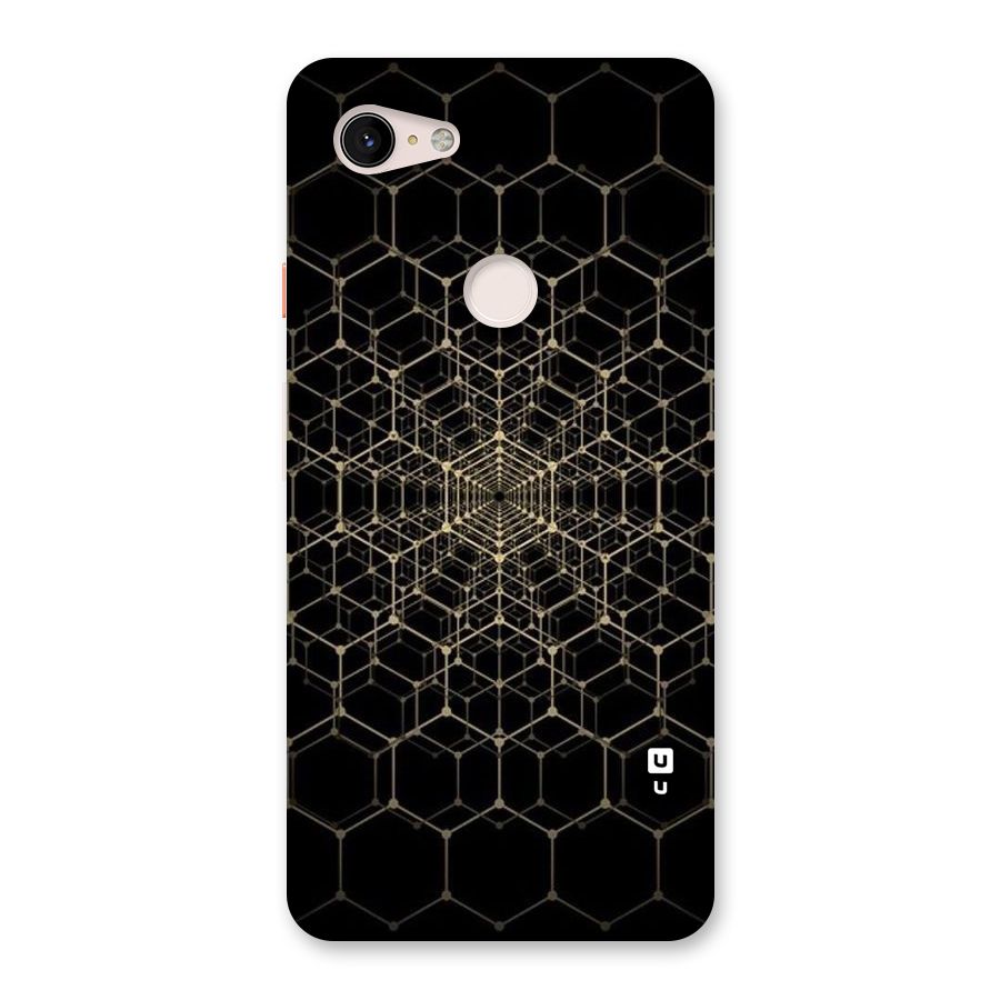 Gold Web Back Case for Google Pixel 3 XL