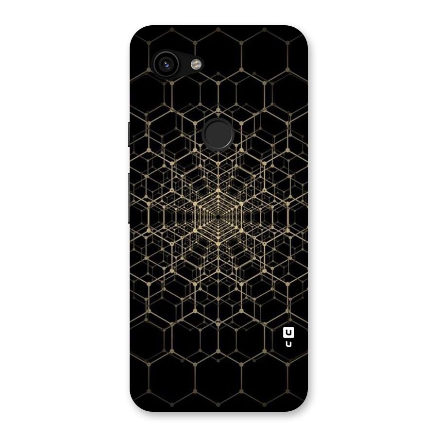 Gold Web Back Case for Google Pixel 3a