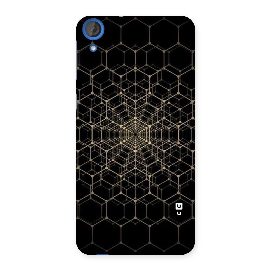 Gold Web Back Case for HTC Desire 820