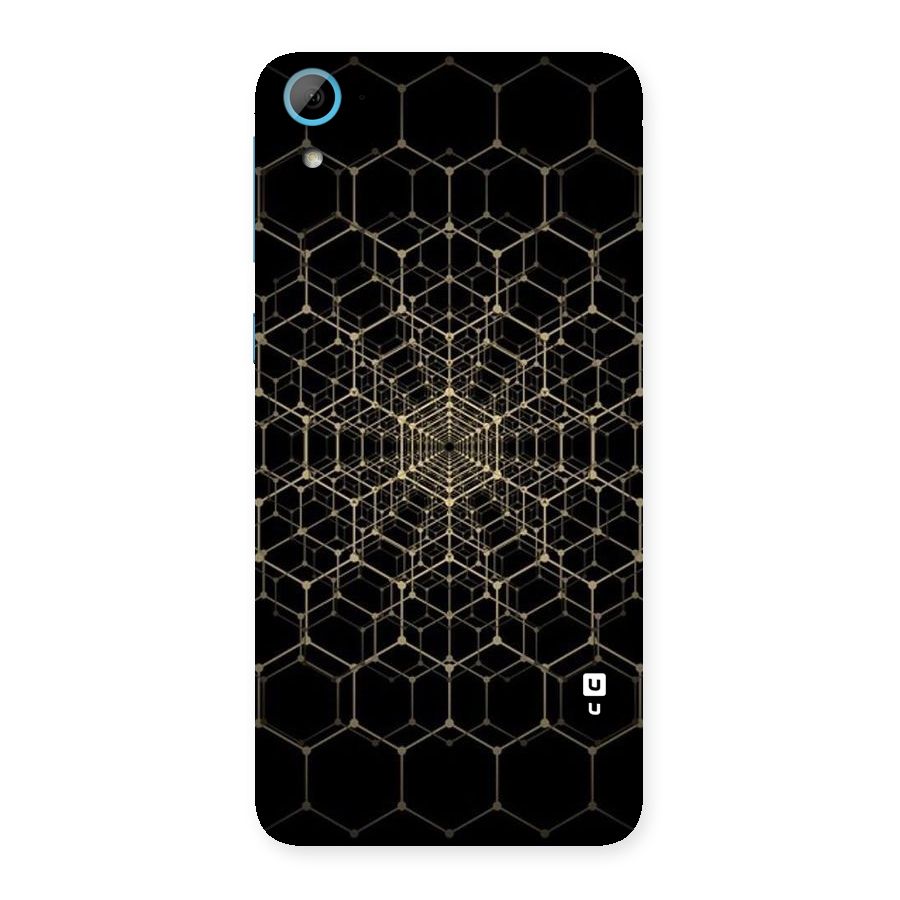 Gold Web Back Case for HTC Desire 826