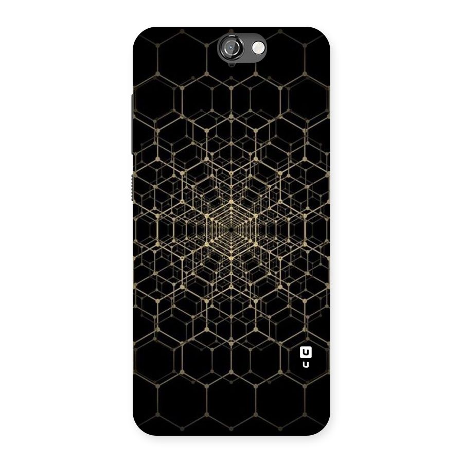 Gold Web Back Case for HTC One A9