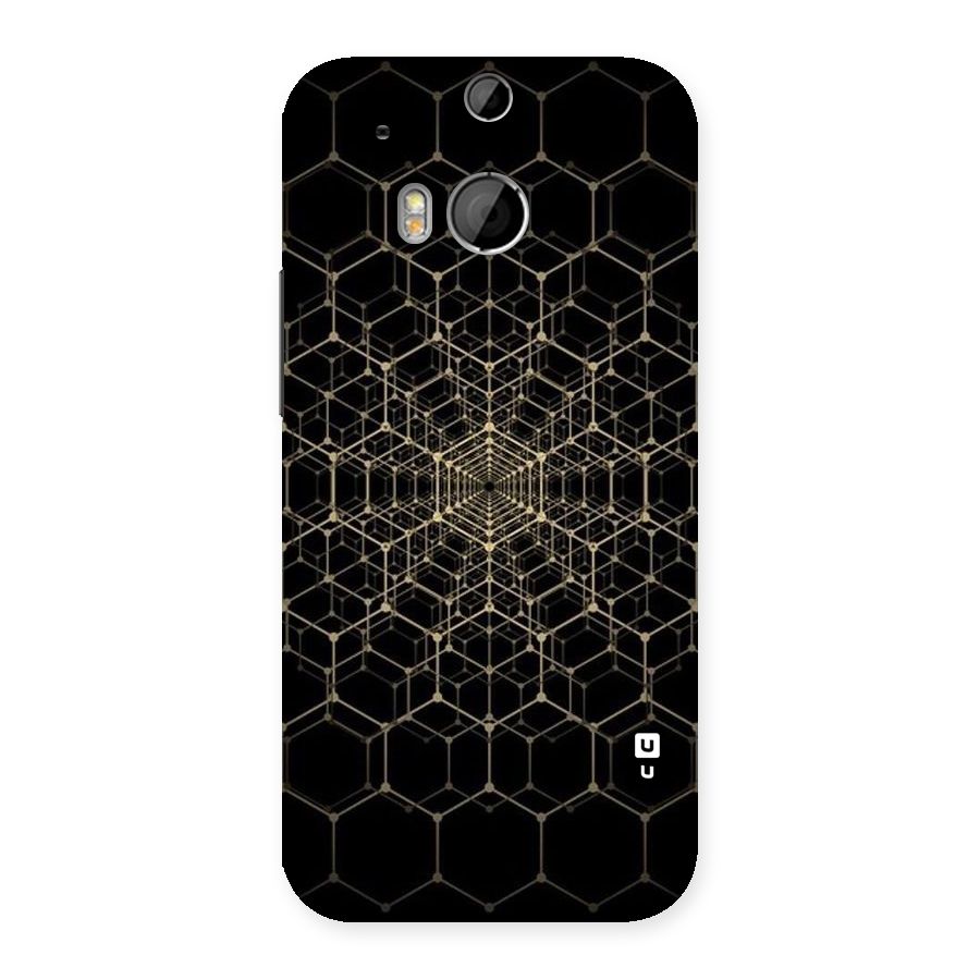 Gold Web Back Case for HTC One M8