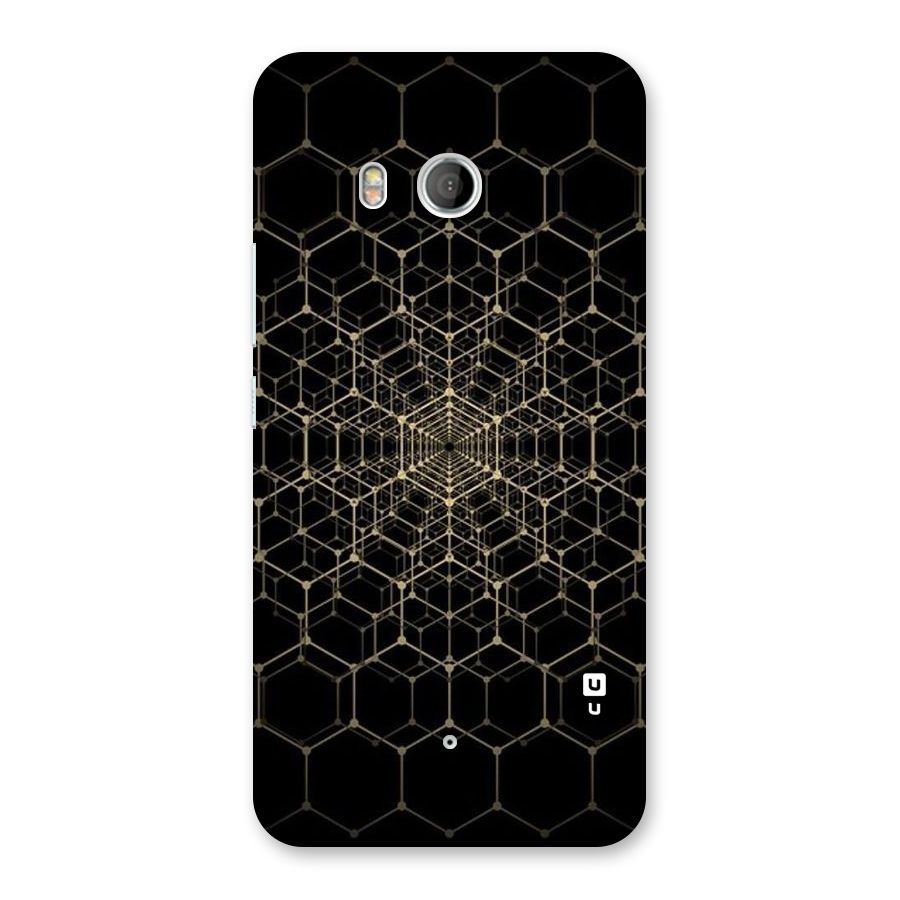 Gold Web Back Case for HTC U11