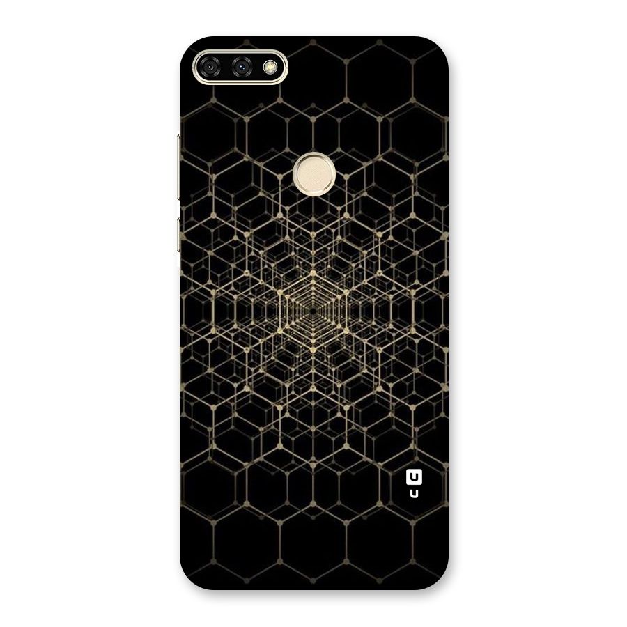 Gold Web Back Case for Honor 7A