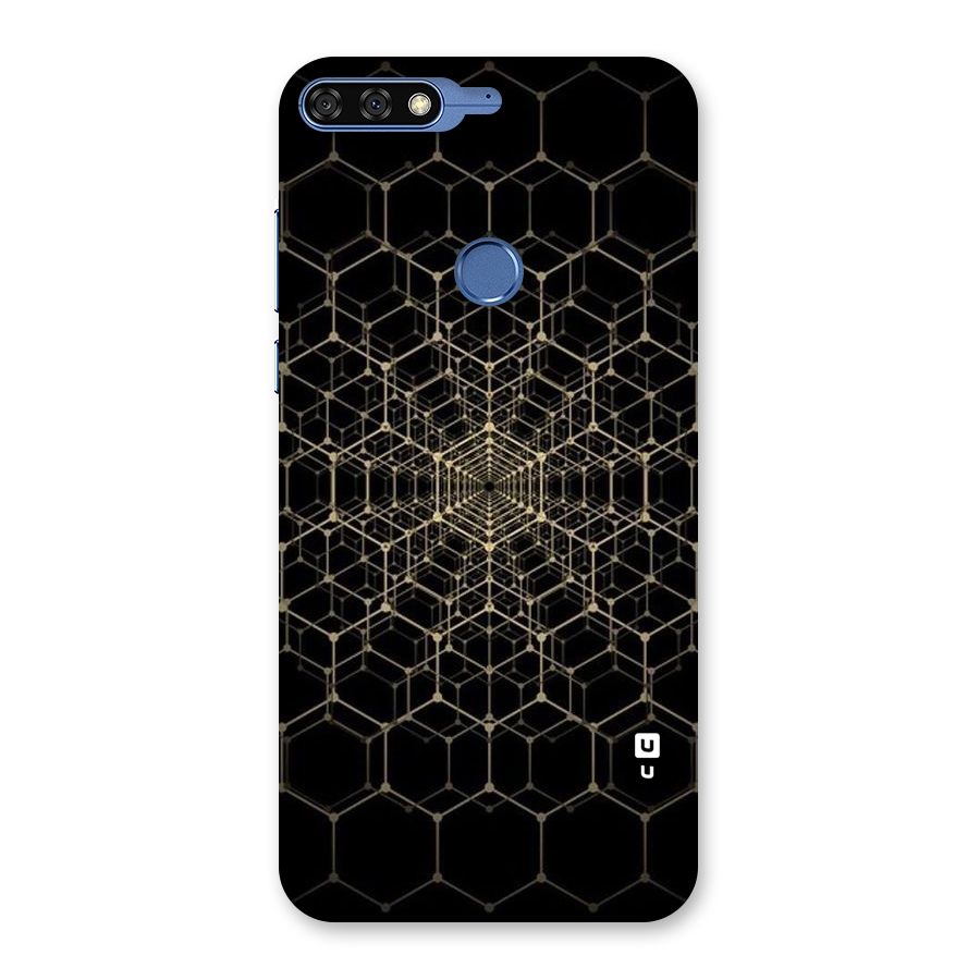 Gold Web Back Case for Honor 7C