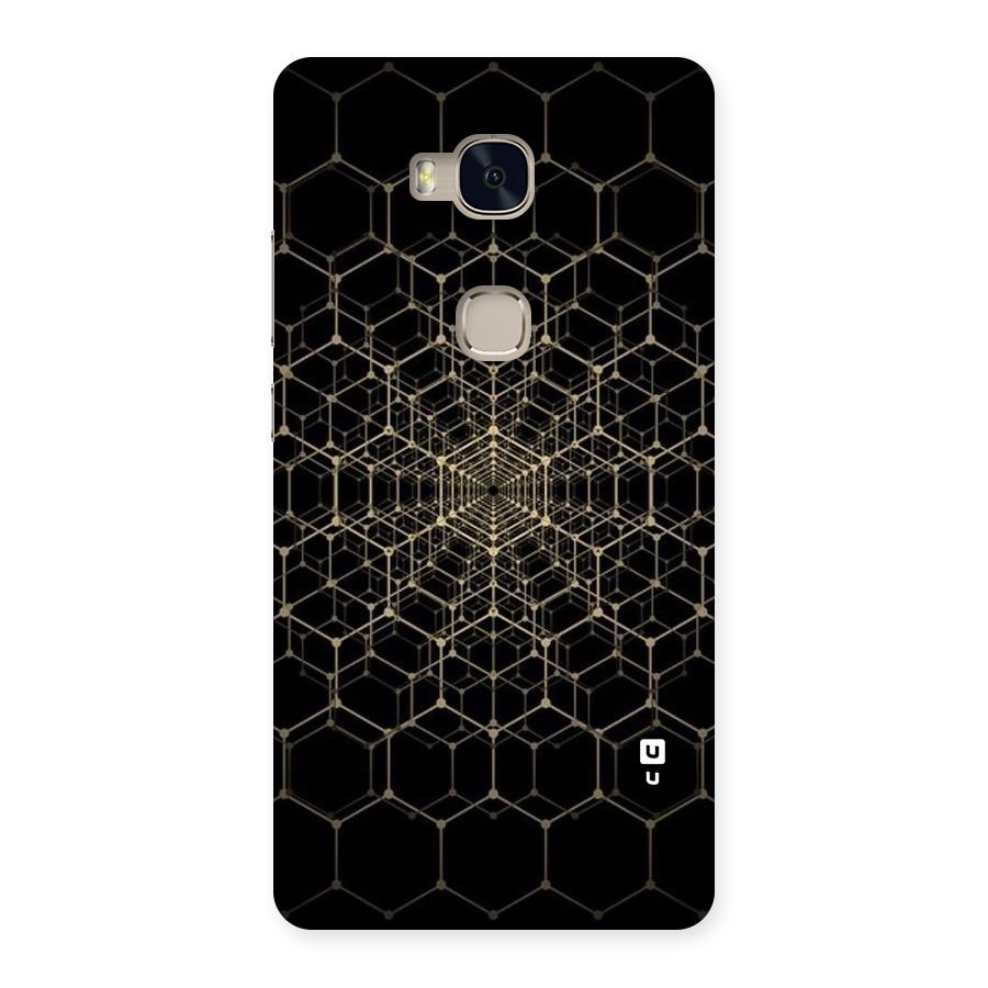 Gold Web Back Case for Huawei Honor 5X