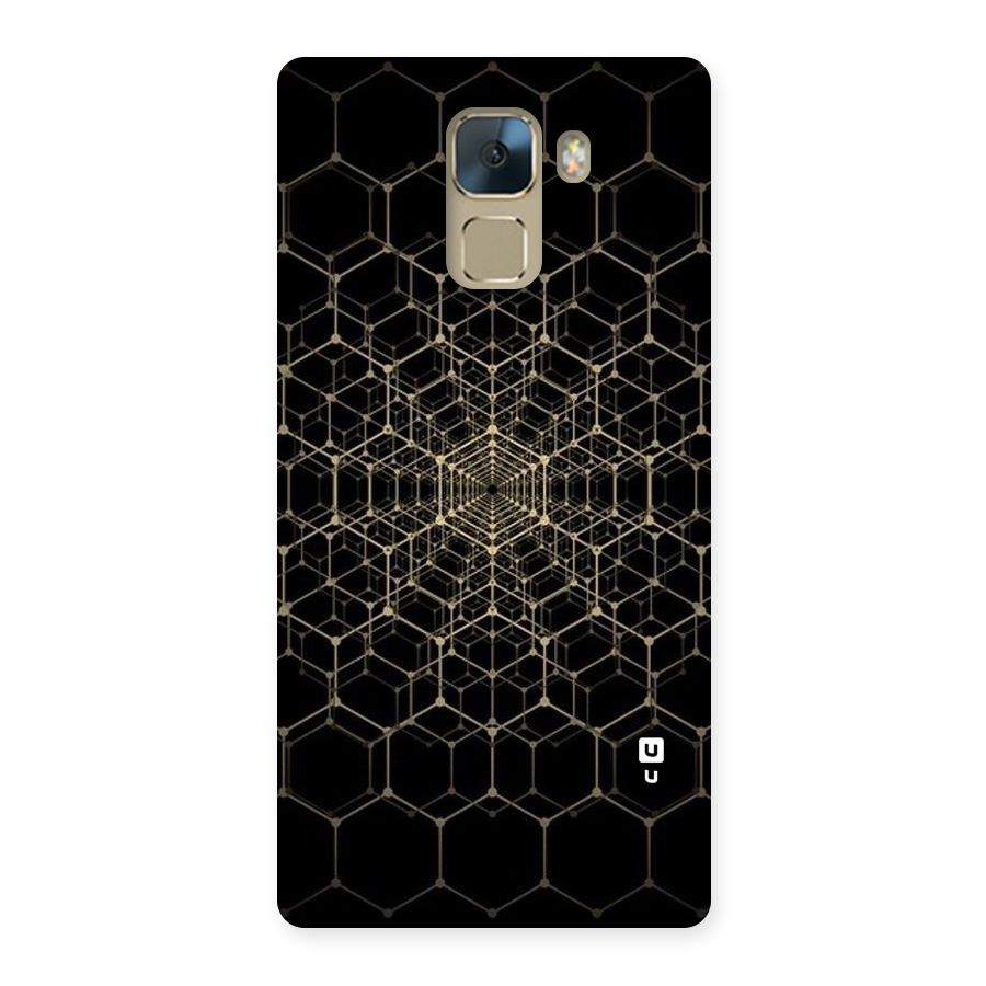 Gold Web Back Case for Huawei Honor 7