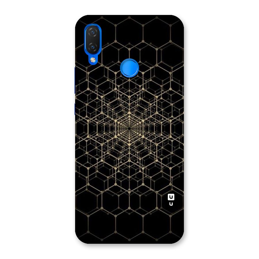 Gold Web Back Case for Huawei P Smart+
