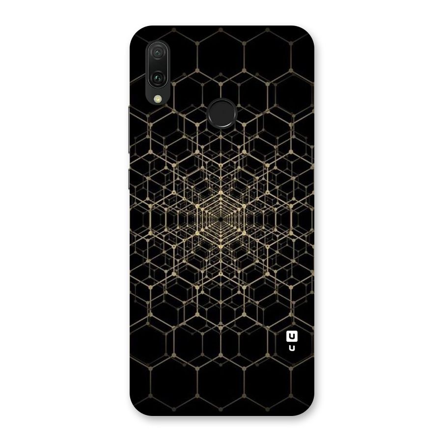 Gold Web Back Case for Huawei Y9 (2019)