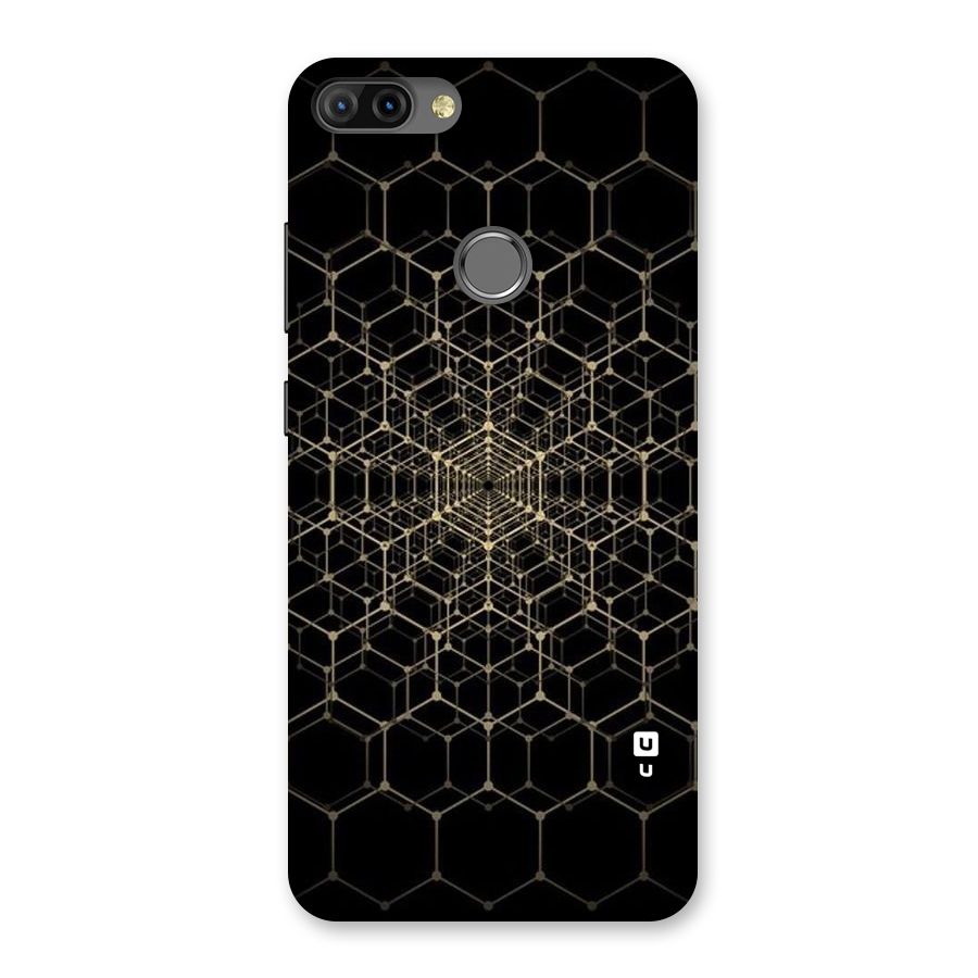 Gold Web Back Case for Infinix Hot 6 Pro