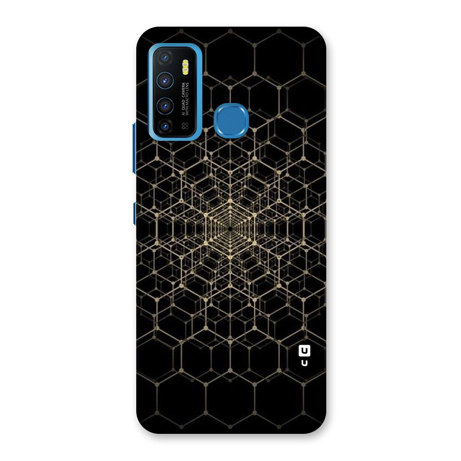 Gold Web Back Case for Infinix Hot 9