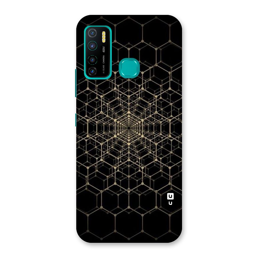 Gold Web Back Case for Infinix Hot 9 Pro