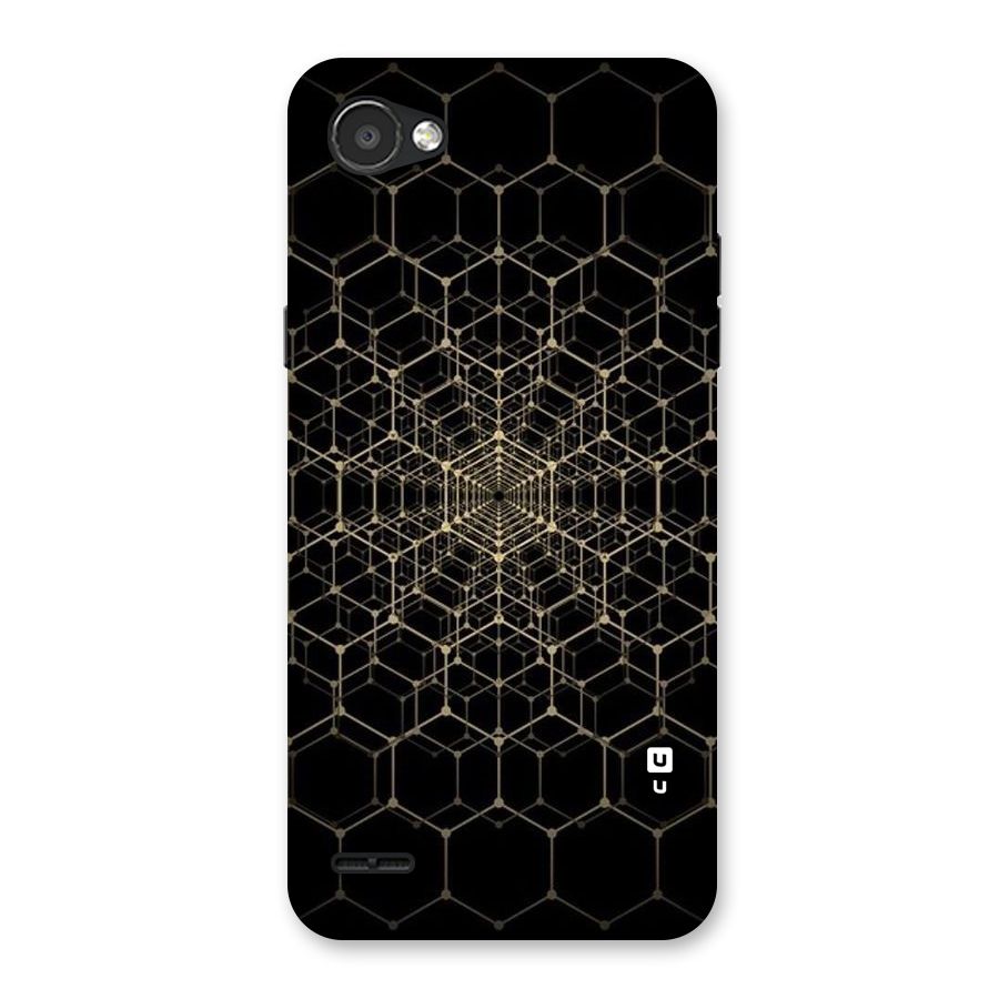 Gold Web Back Case for LG Q6