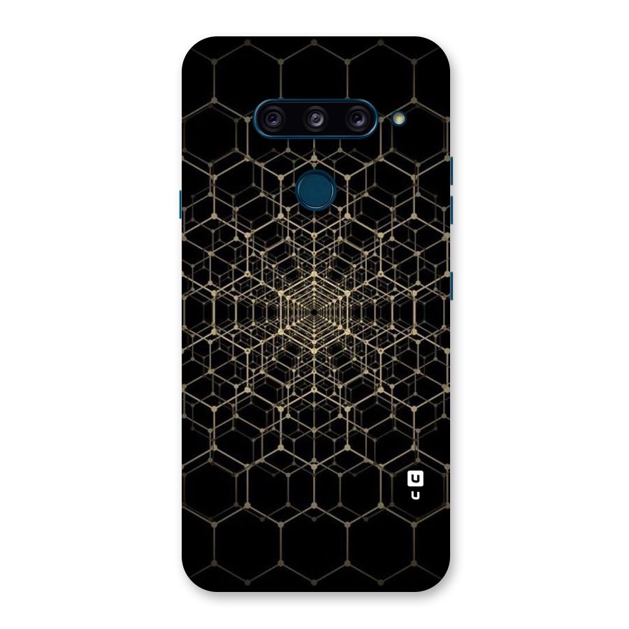 Gold Web Back Case for LG  V40 ThinQ