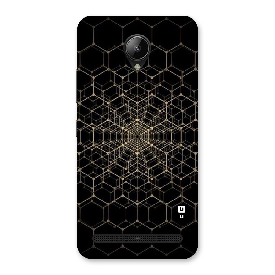 Gold Web Back Case for Lenovo C2