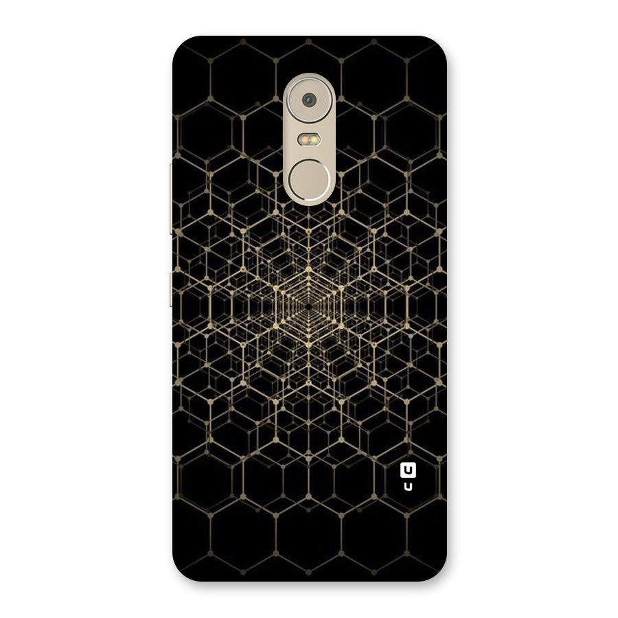 Gold Web Back Case for Lenovo K6 Note