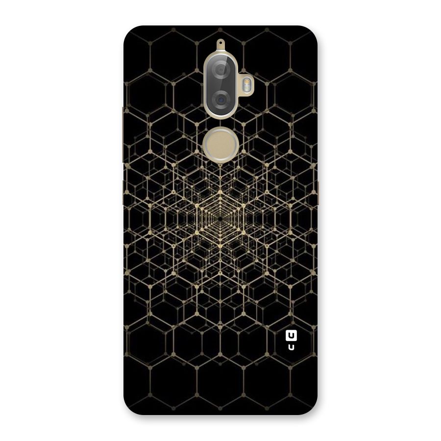 Gold Web Back Case for Lenovo K8 Plus