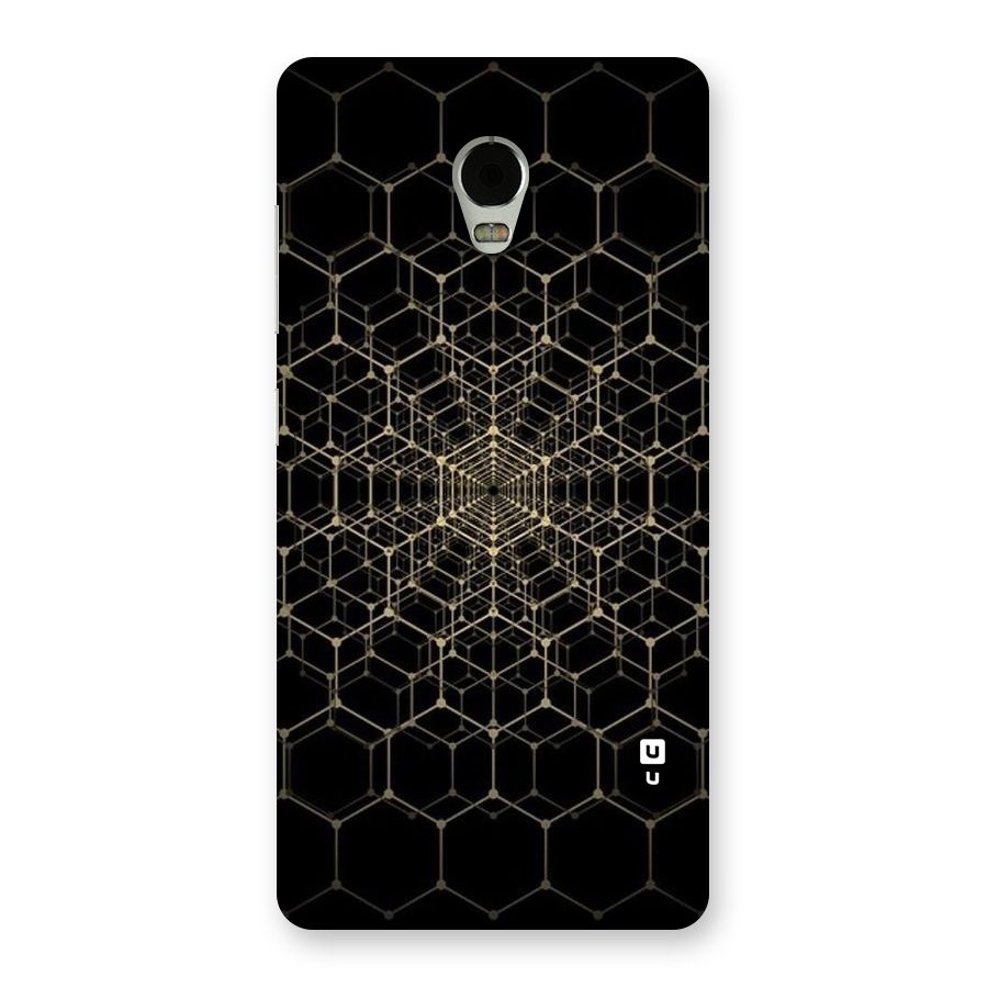 Gold Web Back Case for Lenovo Vibe P1