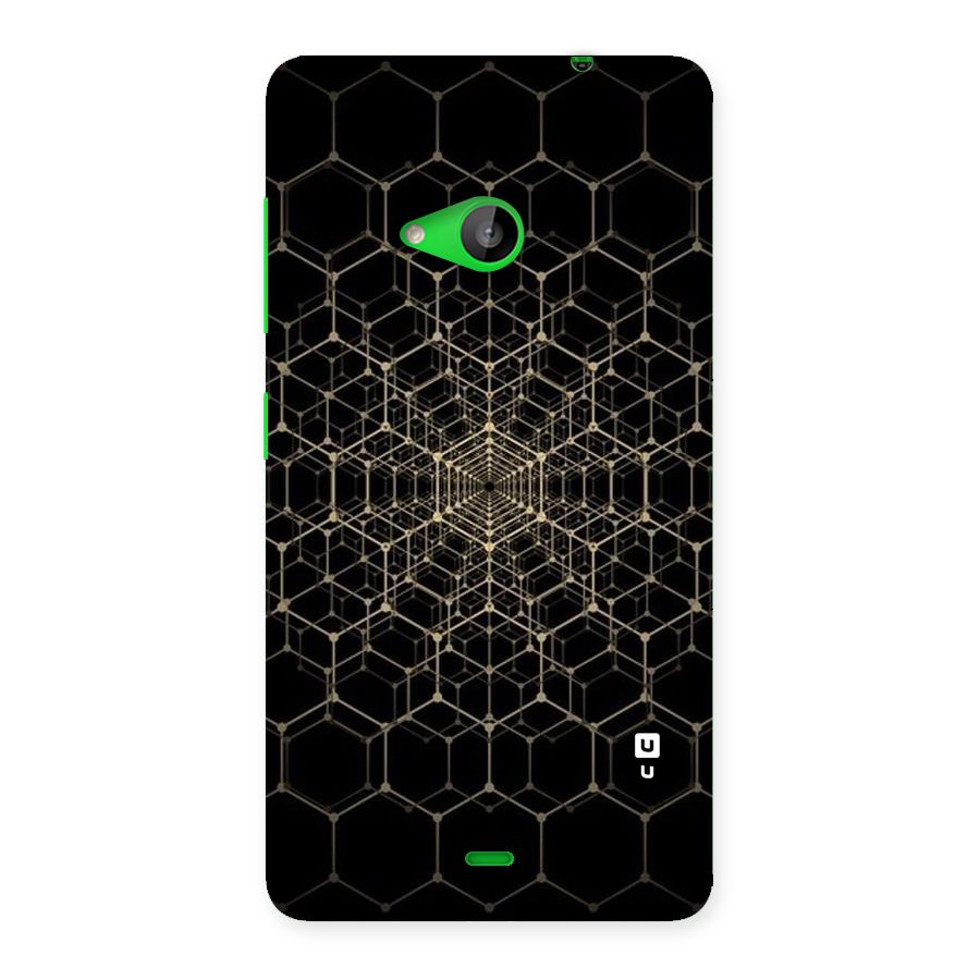 Gold Web Back Case for Lumia 535