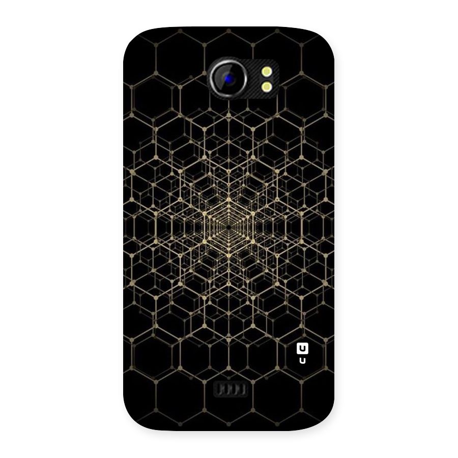 Gold Web Back Case for Micromax Canvas 2 A110