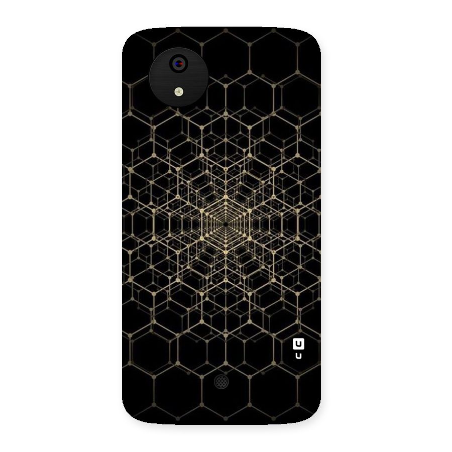 Gold Web Back Case for Micromax Canvas A1