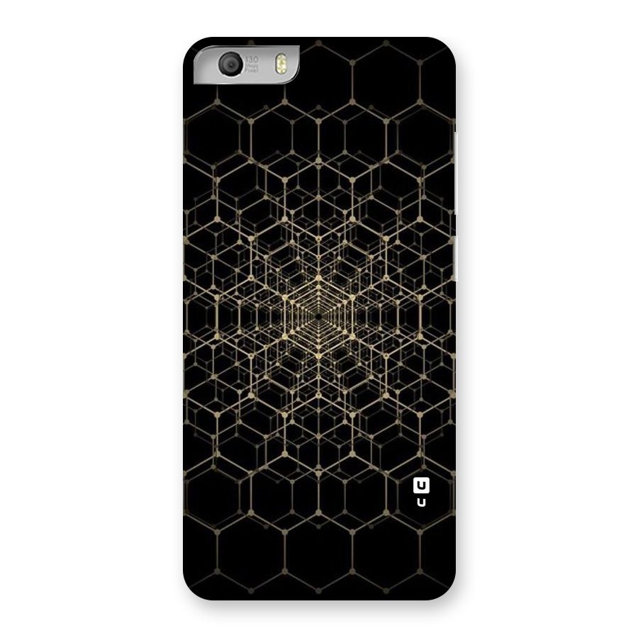 Gold Web Back Case for Micromax Canvas Knight 2